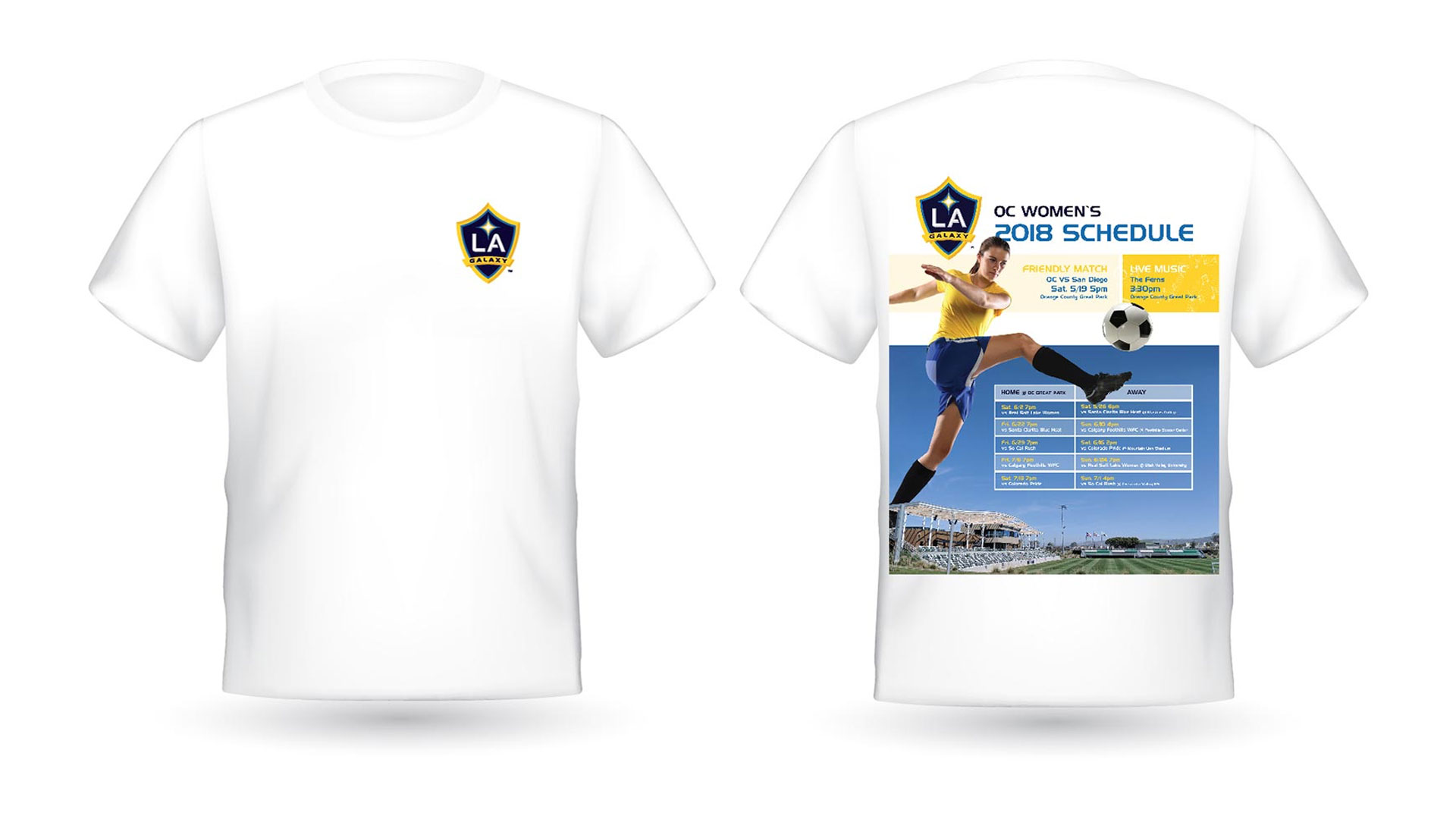 LA Galaxy Women's Soccer T-Shirt
